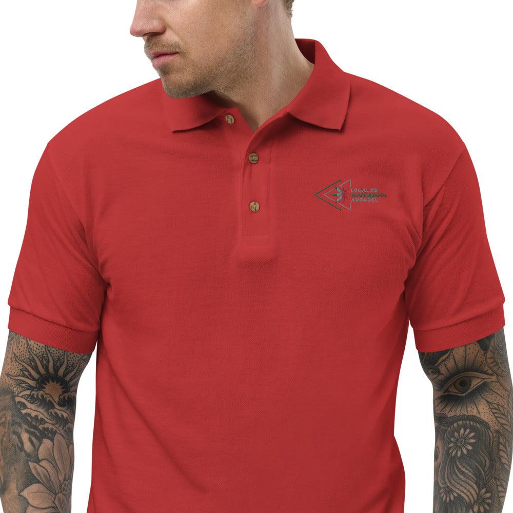 Omaha Mavericks Embroidered Red Stripes Short Sleeve Polo Box Shirt 5