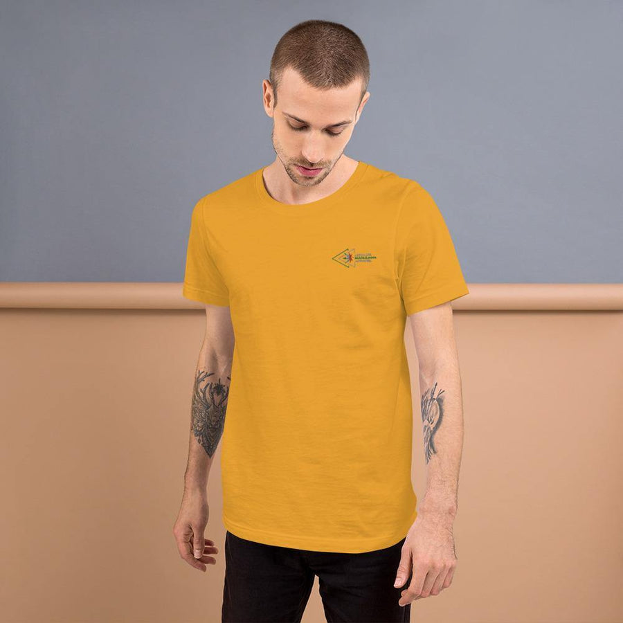 Embroidery Short-Sleeve Unisex T-Shirt (Indica Edition) - Legalize Marijuana Apparel